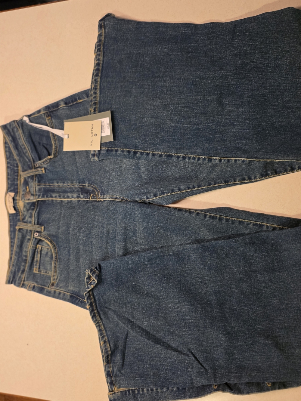 NWT Limited Edition Nili Lotan Dark Blue Flare Jeans Size 8